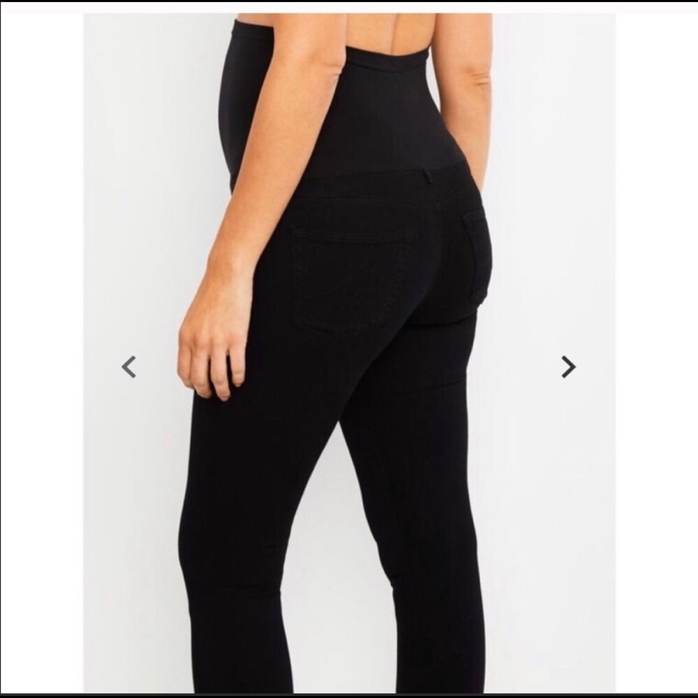 AG Secret Belly Fit Black Maternity Jeans